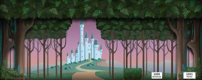 Forest Portal with Flowers