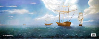 Sailing Ships at Sea