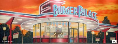 Drive In Restaurant Exterior Evening