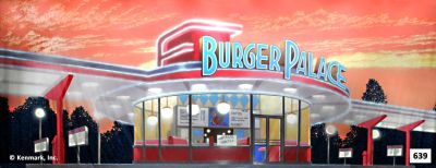 Drive In Restaurant Exterior Evening