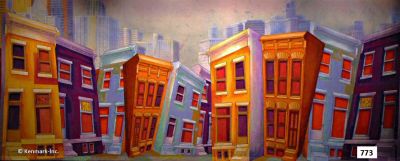 Street Scene Translucent Windows