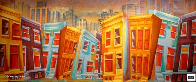 Street Scene  19.5 x 47.4