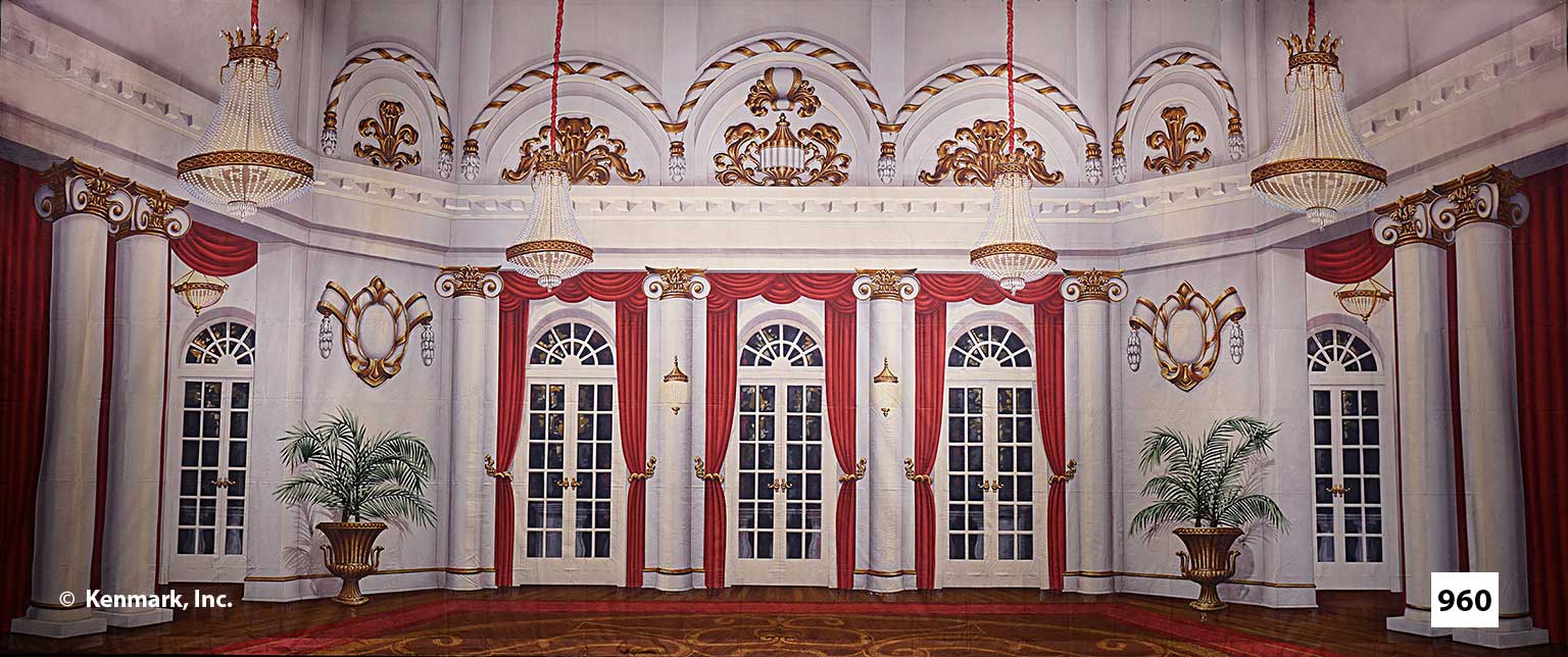 Red Draped Ballroom
