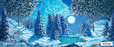 Snow Forest w/Moon