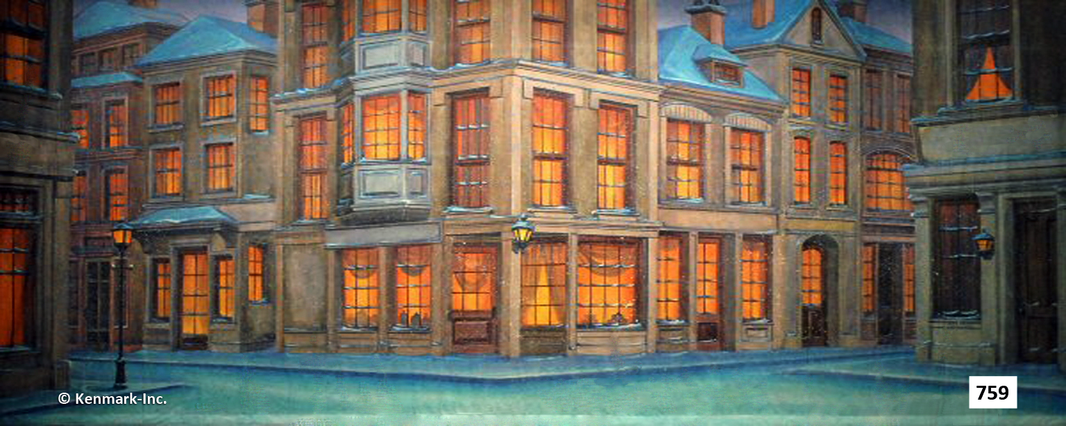 English City Winter Scene