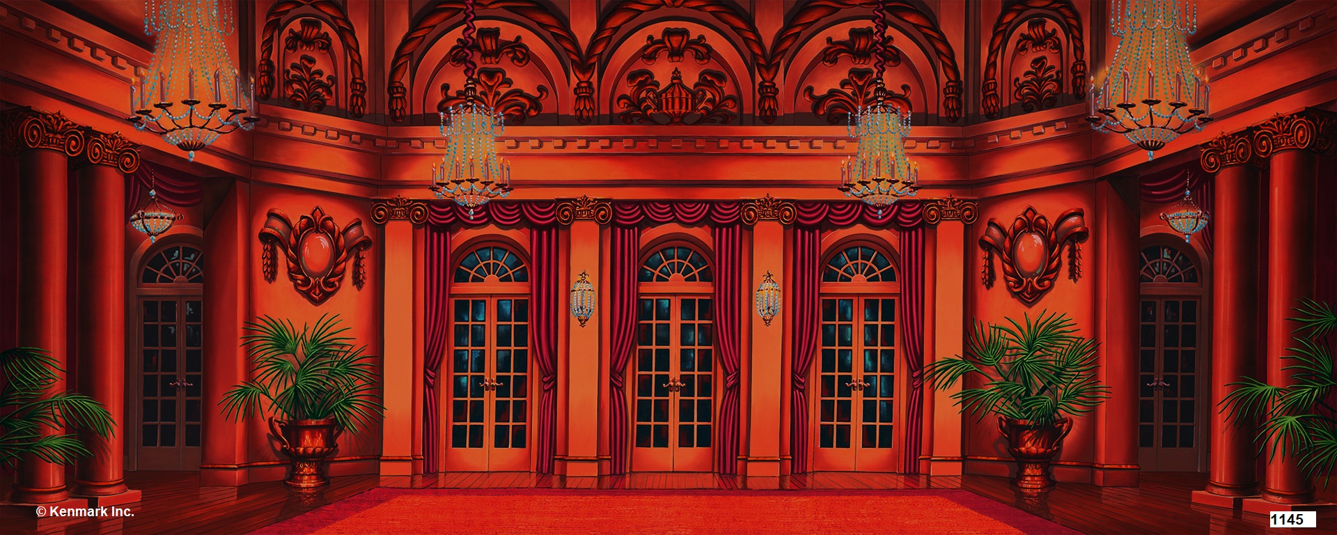 Orange Elegant Ballroom