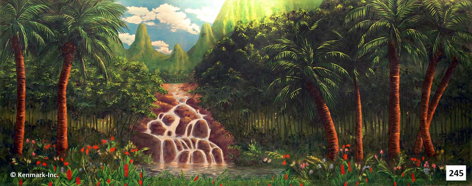 278 Jungle with Waterfall
