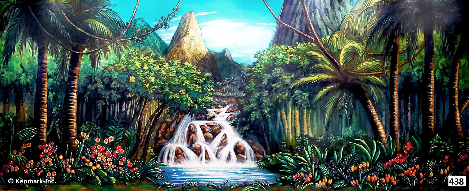D438 Jungle with Waterfall